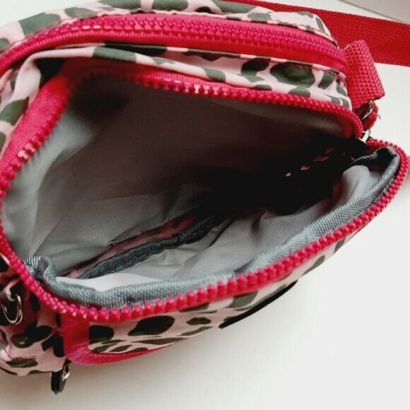KIPLING Crossbody Shoulder Bag Cheetah Animal Print Pink - Picture 16 of 16